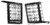 1955-56 Chevy 2-Door Front Seat Backs Only Pair