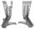 1962-67 Chevy II Firewall To Floor Braces At Firewall Pair