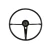 1955-56 Chevy Bel Air 18" Steering Wheel Black