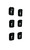 1955-57 Chevy 210 2-Door Station Wagon Beltline Stainless Steel Molding Clip Set