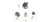 1956-57 Chevy 2-Door Sedan Interior Garnish Molding Trim Screw Set