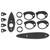 1955-57 Chevy 4-Door Door Handle, Door Lock, Trunk Lock , Antenna & Mirror Gasket Set