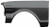 1962-65 Chevy II Left Front Fender