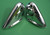 1956 Chevy Chrome California One-Piece Non-Wagon Rear Bumper Set With Guards