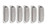 1957 Chevy Silver Fender Louvers Set