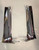 1955-57 Chevy Convertible Inner Vertical Windshield Chrome "A-Pillar" Moldings Pair