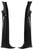 1955-57 Chevy 2&4-Door Hardtop & Nomad Vertical Inside Windshield Garnish Moldings Pair