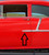 1955 Chevy 210 2-Door Left Lower Stainless Steel Door Molding