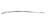 1956 Chevy Bel Air 2-Door Right Long Lower Quarter Panel Stainless Molding
