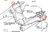 1955-57 Chevy Forward Upper Control Arm Rubber Bumper