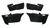 1955-57 Chevy Convertible Rear Armrest Piston Cover Assemblies Set