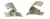1955-57 Chevy 2-Door Seat Side Shell Brackets