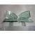 1955-57 Chevy 2-Door Hardtop 6-Piece Side Glass Chrome Frames Installed With Clear Glass