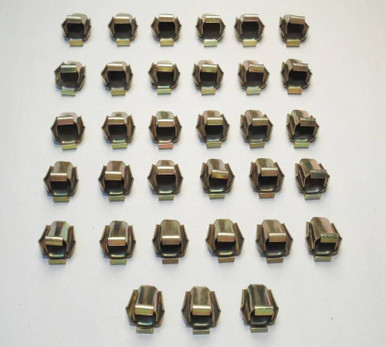 インパラ！58～64 ！デフハウジングナット＆ワッシャーセット！Chrome 1955-57 Chevy Nomad Tailgate Bar Clip Set