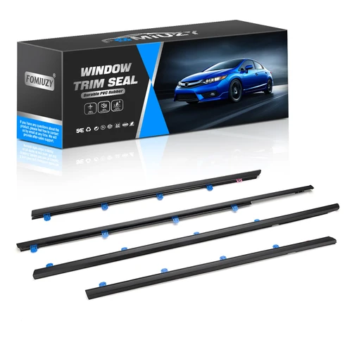 FOMIUZY Door Window Trim Seal Weather Stripping Moulding Belt Sweep Felt Fit Honda Civic 2012 2013 2014 2015 4 Door Sedan Replaces 72450-TR0-A01 72410-TR0-A01 72950-TR0-A01 72910-TR0-A01