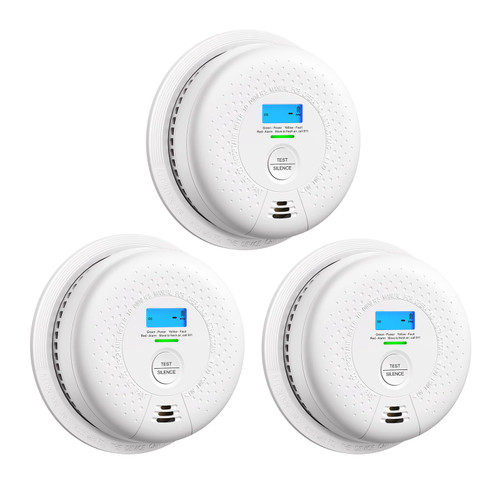 X-Sense Smoke Detector and Carbon Monoxide Detector, SC01, 3-Pack
