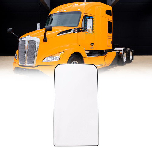 PENSUN Upper Mirror Glass with Defrost Heat Fit For Kenworth T170/T270/T370/T440/T470/T660/T800 Peterbilt 387 Driver & Passenger Universal Side- ONE Upper Mirror W/Heating（OEM:M015400）