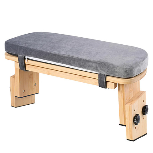 COZFUR Adjustable Height Meditation Bench with Velvet Cushion
