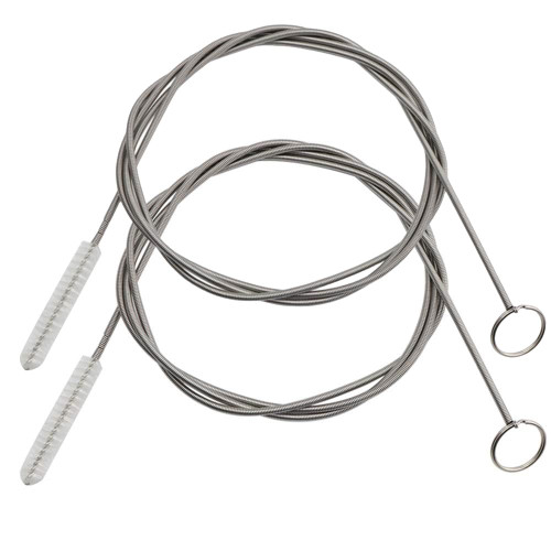 Extra Long Pipe Tube Cleaner Fridge Drain Pipe Dredging Tool Flexible Drain Brush Skinny Tube Spiral Cleaning Brush Drinking Straw Cleaner Brush Nylon Spring Aquarium Filter Brush 155CM (2)