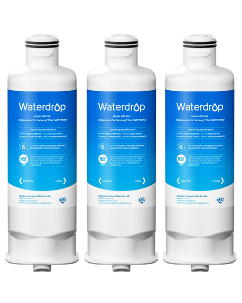 Waterdrop WD-F45 Water Filter Replacement for Samsung® DA97-17376B, 3 Pack