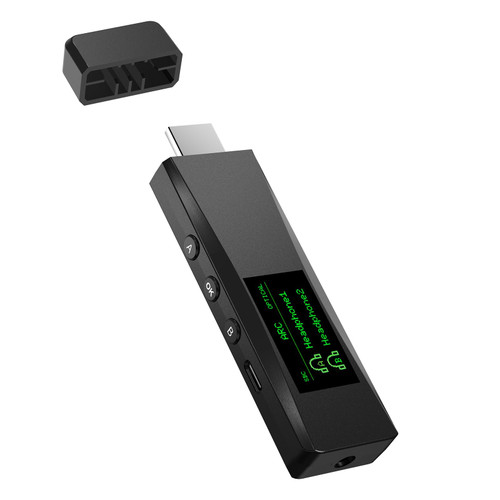Bluetooth 5.2 Transmitter for 2 AirPods or BT Receiver Devices, Wireless Audio Adapter with HDMI ARC Input, Optical Audio Output & Bluetooth Output, LCD Screen, Plug and Play
