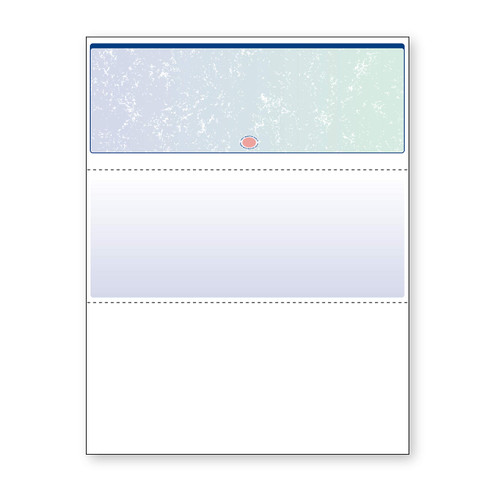 DocuGard Blue/Green Premier Prismatic Top High Security Check Paper - QuickBooks & Laser/Inkjet Printer Compatible - 13 Security Features - 500 Blank Business Checks (04533)