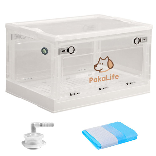 PakaLife Portable Atomization Tank Cat&Dog for Pet Cage,Dog&Cat Inhaler,Puppy Incubator&Cat Nebulizer,Built-in Ventilation for Pets Up to 30lbs(Large)