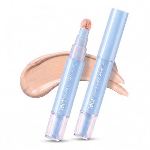 PIPL Dual Effect Concealer and Foundation Pen in 3 Shades, Blur Concealer Stick, Hydrating Under Eye Concealer Pen, Brightening Liquid Flawless Spot Coverage Blemish Corrector for All Skin