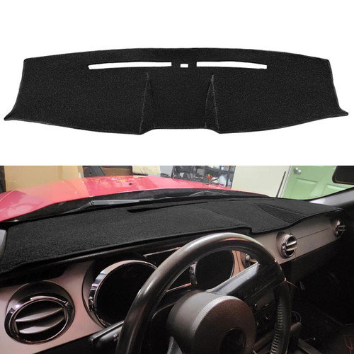 Yiz Dash Cover Mat Custom Fit for Ford Mustang 2005-2009 (Black) Y63