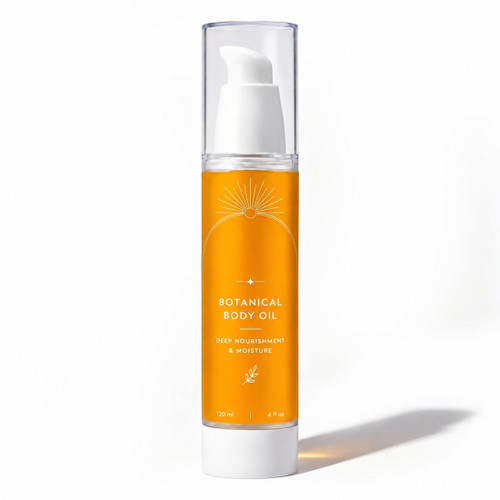 Botanical Body Oil with Wakame Algae, Passionflower Seed Oils & Brazil Nut, Lightweight & Fast-Absorbing Daily Moisturizer - Non-Greasy, Deep Hydration for a Radiant, Glowing Complexion, 4 Fl Oz