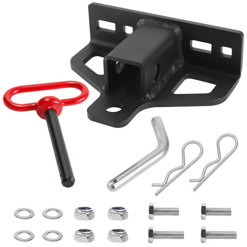 Zero Turn Lawn Mower Hitch with 2" Receiver,Heavy Duty 6mm Thick Hitch