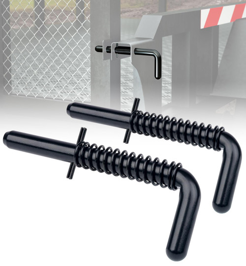 Aupar Heavy Duty Steel Trailer Gate Spring Latch Pin | Repair Kit 819T | Anti Rust | Black