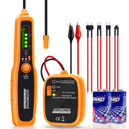 GOGONFLY Wire Tracer Automotive Open & Short Finder, DC 6-42V Circuit Breaker Finder Electrical Tester Fault Probe Cable Tracker Auto Wire Locator Car Broken Wire Detector Tool
