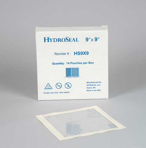 HydroSeal 9" x 9" Shower Protection Barrier - 7 Pieces - Wound Dressing