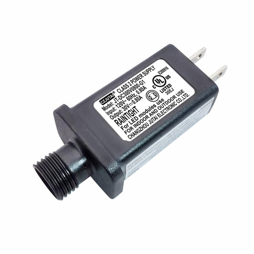 CZJUTAI JT-DC300V0800 Premium 30V 0.8A 24W LED Power Supply - Class 2 Transformer, IP44 Waterproof, US Plug for Christmas and String Lights, Indoor & Outdoor Use [X8S4]