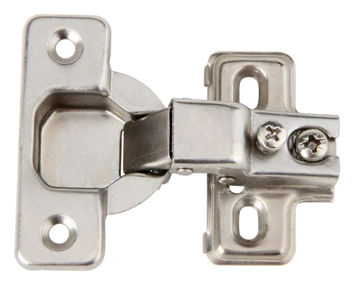 Silverline 1/2 inch Overlay Concealed Cabinet Hinges, Self-Closing Short Arm European Hinge for Face Frame Cabinets, 105Deg Opening, 35mm Cup, Screw-On Steel Hardware with Screws (6 Pack)