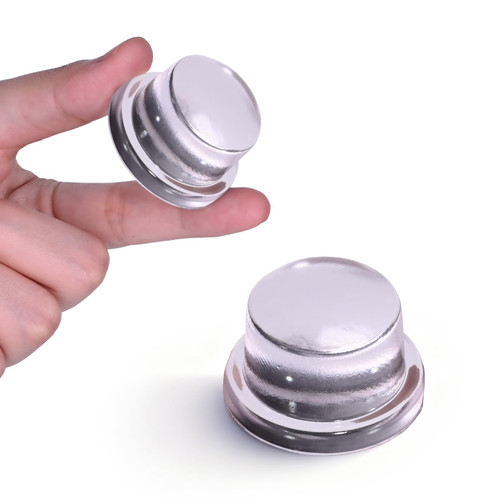 Jedroc Upgraded Door Bumper 1.5" Clear Silicone | Self-Adhesive Door Knob Wall Protector |Large Rubber Door Stops for Wall Protection & Noise Reduction | 2 Pack