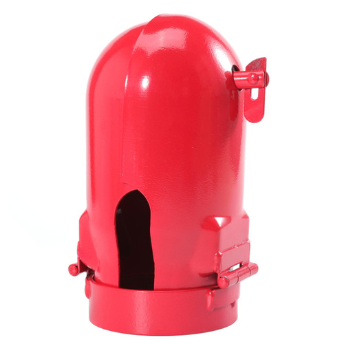 Acetylene Cylinder Regulator Protector Safety Cap High Pressure Gas Cylinder Tank Valve Protection Cap 3-1/8 x 11 Fall-Proof Design Compatible with GT-11, Red