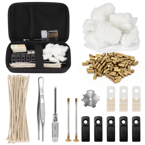 Lighter Repair Kit, Including Replacement Accessories Such as Felt, Seals, Flint, and Wick, Complete Maintenance Tool for Repairing Vintage Fluid & Petrol Lighters