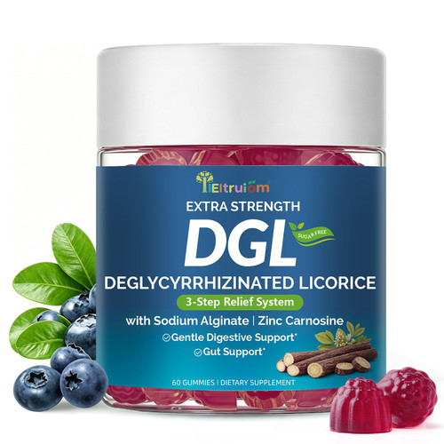 IIEltruiom DGL with Zinc Carnosine & Aloe Vera for Digestive Support, Vegan