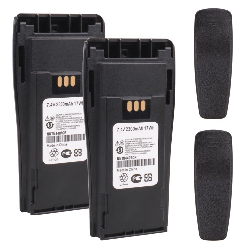 2-Pack NNTN4497CR NNTN4497DR Battery for Motorola CP040 CP140 CP150 CP160