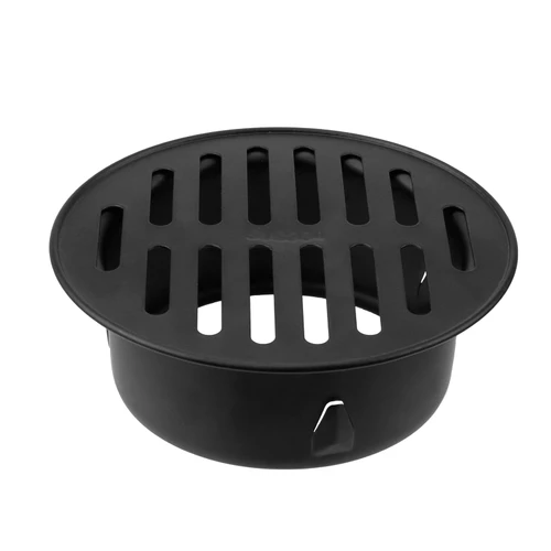 Antrader 1pcs Black Floor Drain Cover,4 Inch Stainless Steel Floor Drain