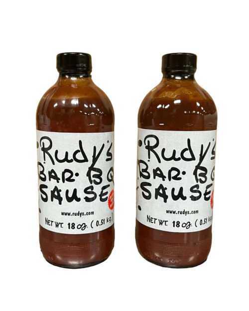 Rudy's Bar-B-Q Sause 18oz Glass Bottle (Original)