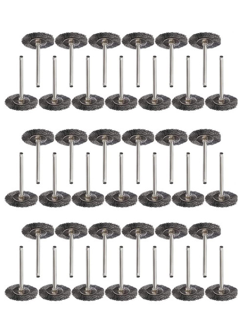 JIUNENG Wheel Brush 50 Pcs Wire Polishing Set for Rotary Tools