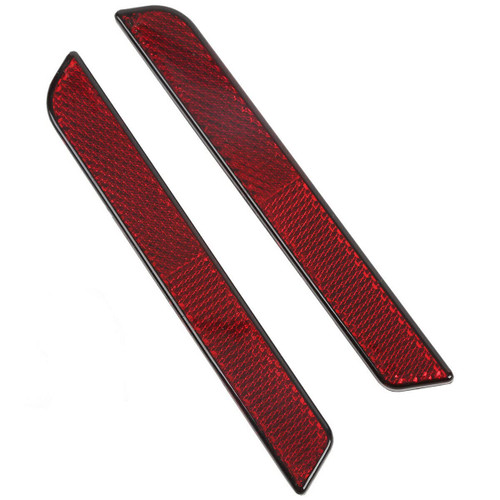 TCMT Red Reflector Latch Covers Hard Saddlebag Visibility Fits For Harley Touring Road King Road Glide Street Glide Electra Glide Ultra Classic 1993-2013