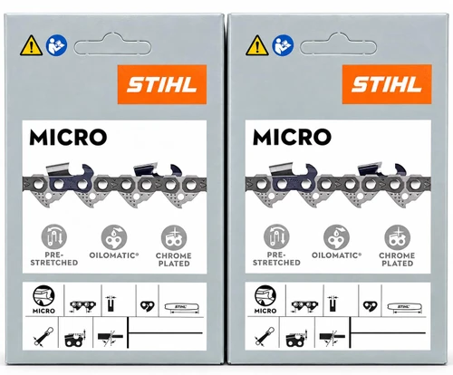 Stihl 16 in Picco Micro Mini Oilomatic Chainsaw Chain 61PMM355 3/8 in Pitch 0.043 in Gauge 55 Drive Links Pack of 2
