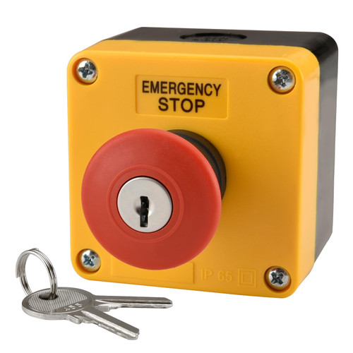 Heschen Key Release Emergency Stop Switch Station IP65 Waterproof Box