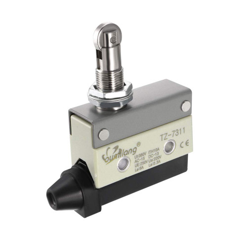 uxcell TZ-7311 SPDT 1NO+1NC Panel Mount Roller Plunger Type Momentary Micro Limit Switch