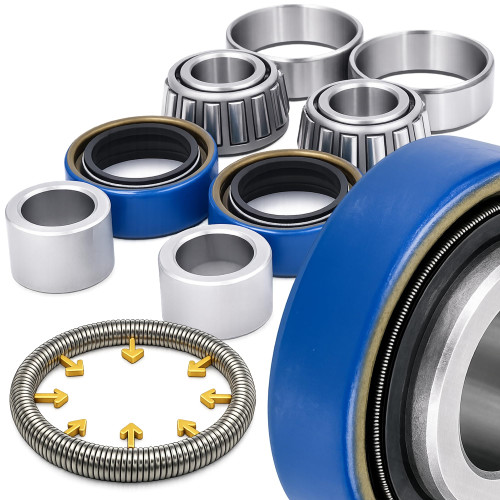 1-Kit Spring Loaded Seal Upgrade Wheel Bearing Rebuild Kit for Kubota