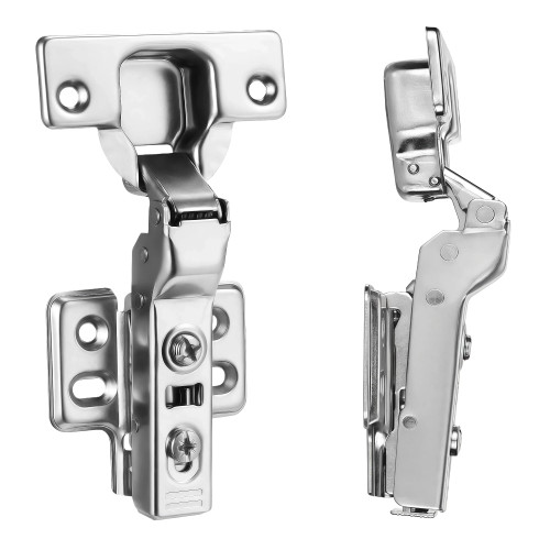 Luokim 2Pcs Frameless Soft Close Half Overlay Cabinet Hinges